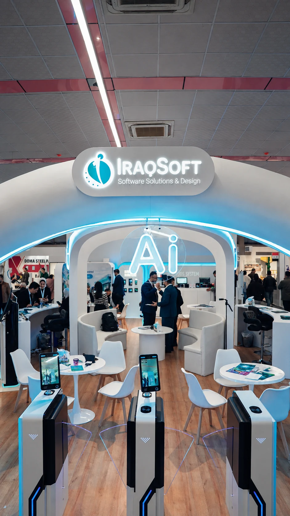 IRAQSOFT exhibition entrance and smart gates