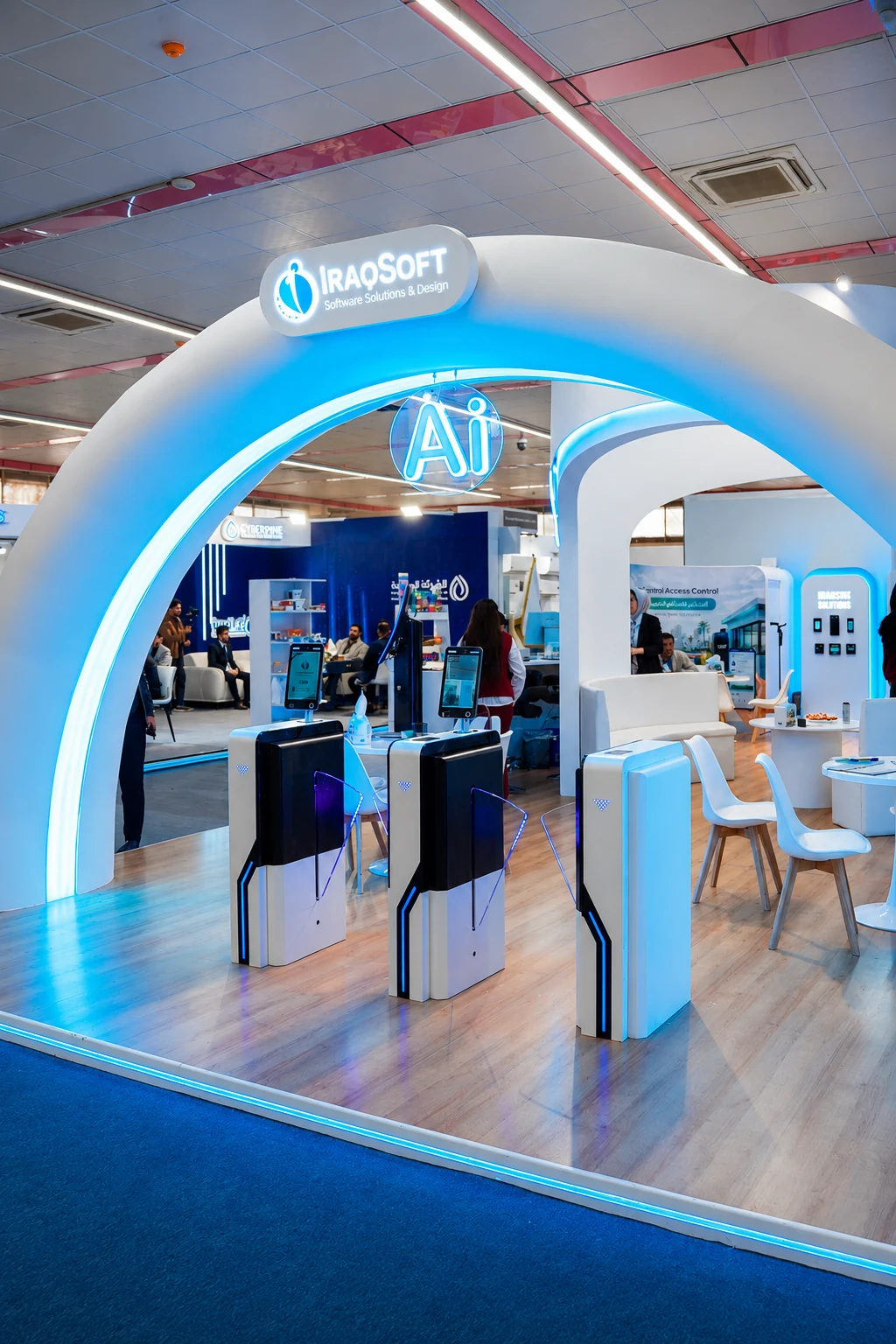 IRAQSOFT technology exhibition booth